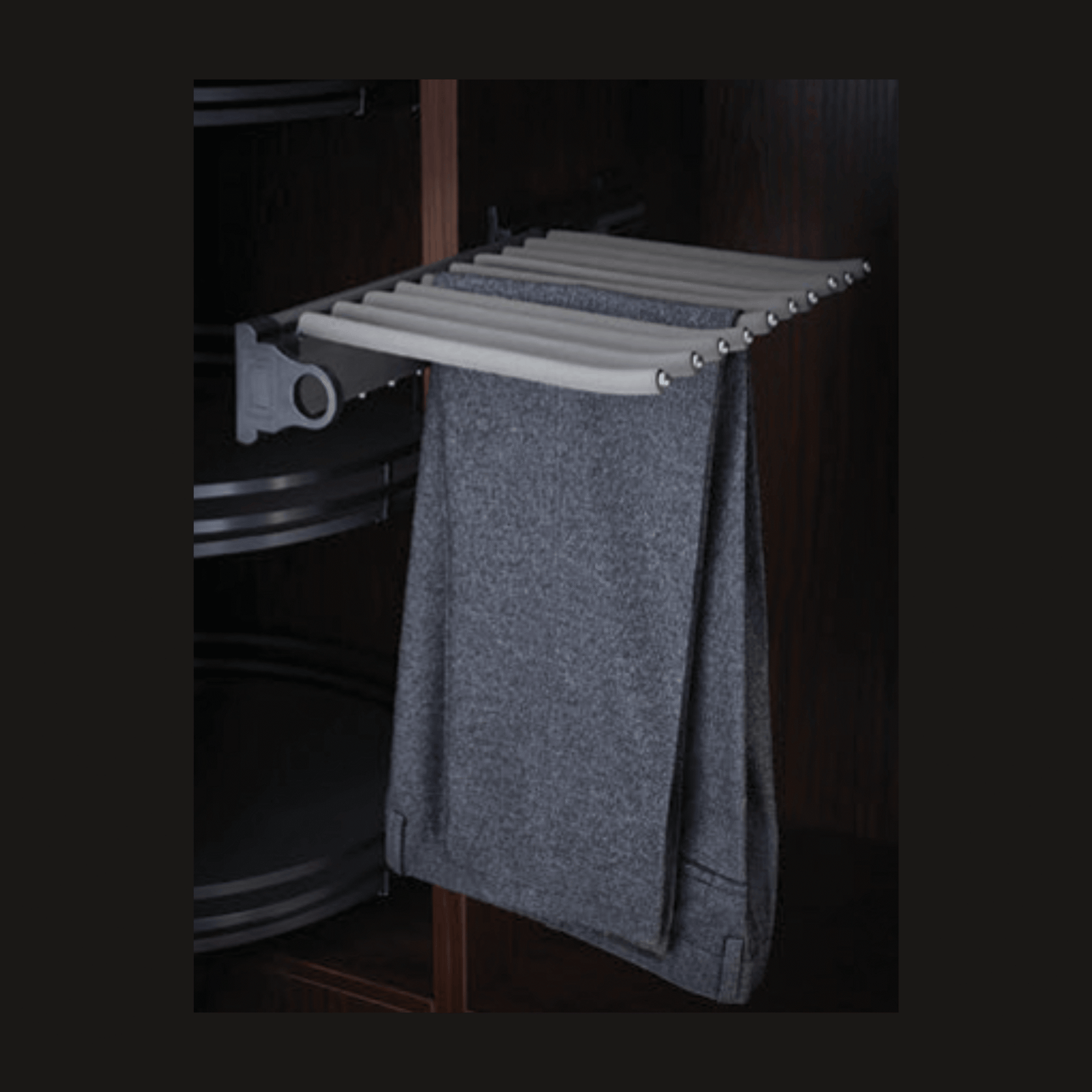 SIDE MOUNTED PANT RACK